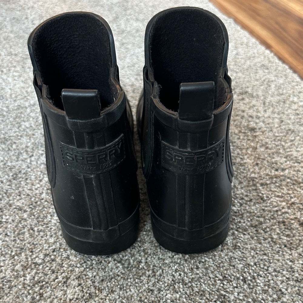 Sperry Black Ankle Waterproof Boots - Picture 4 of 5